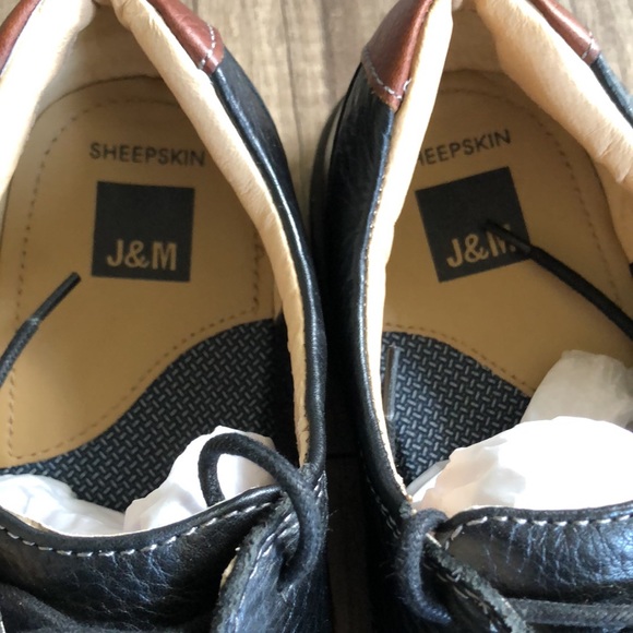 Johnston & Murphy McGuffey Plain Toe Oxford Black Leather Men’s Shoes 10.5 - Picture 2 of 7